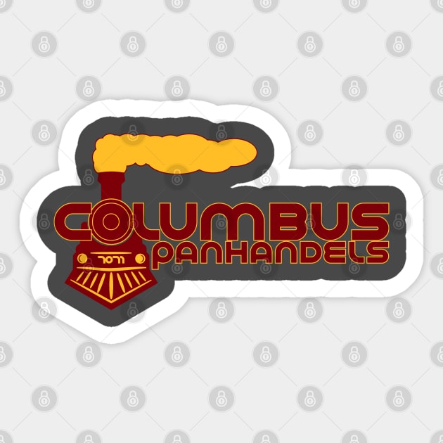 Modernized Columbus Panhandels Sticker by 7071